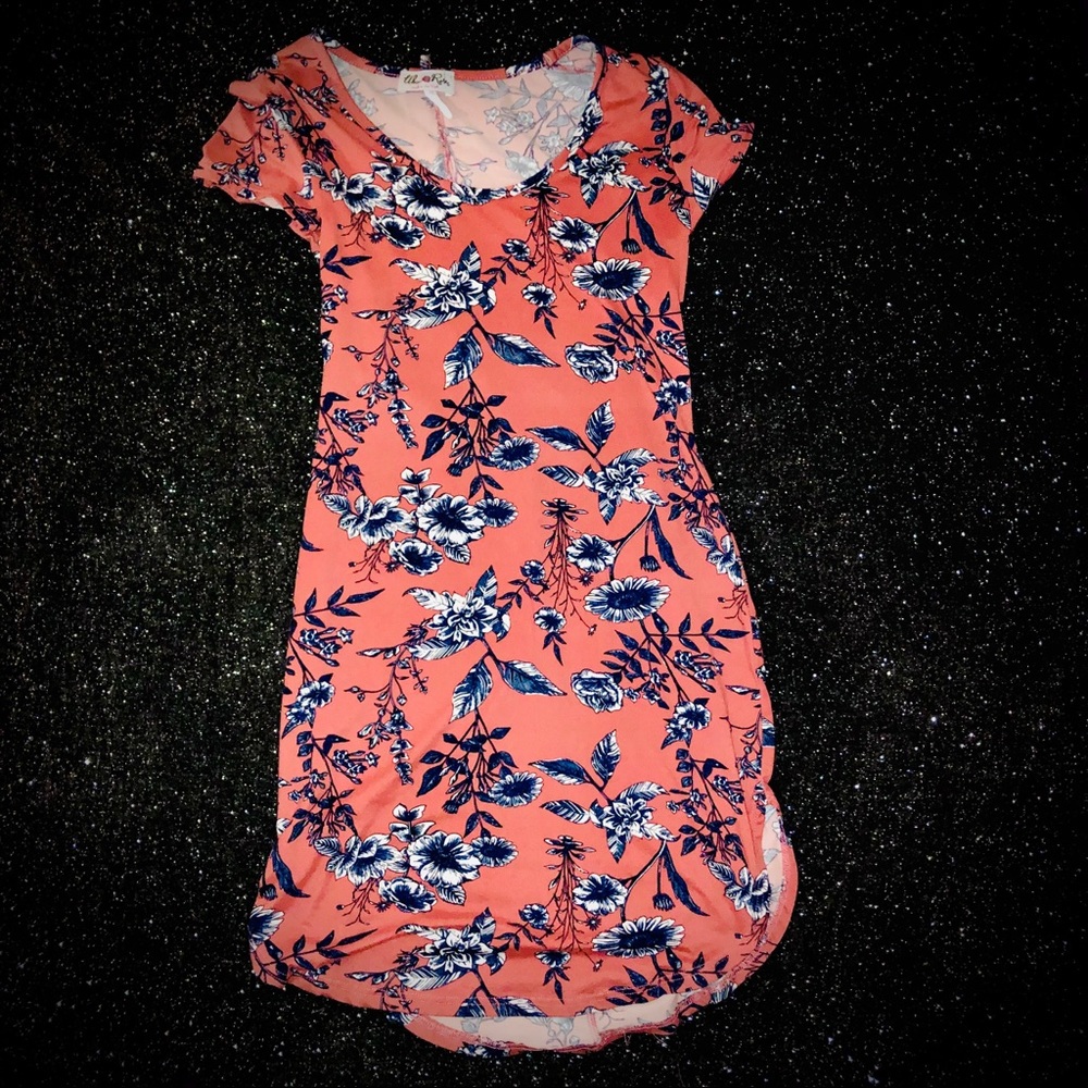 Urban Rose Floral Bodycon Dress